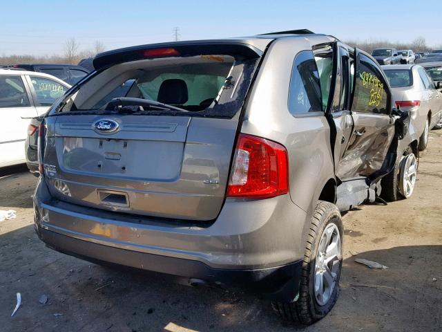 2FMDK3JC3EBA61673 - 2014 FORD EDGE SEL TAN photo 4