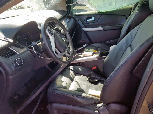 2FMDK3JC3EBA61673 - 2014 FORD EDGE SEL TAN photo 5