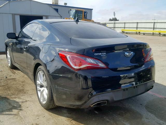 KMHHT6KDXDU086702 - 2013 HYUNDAI GENESIS CO BLACK photo 3