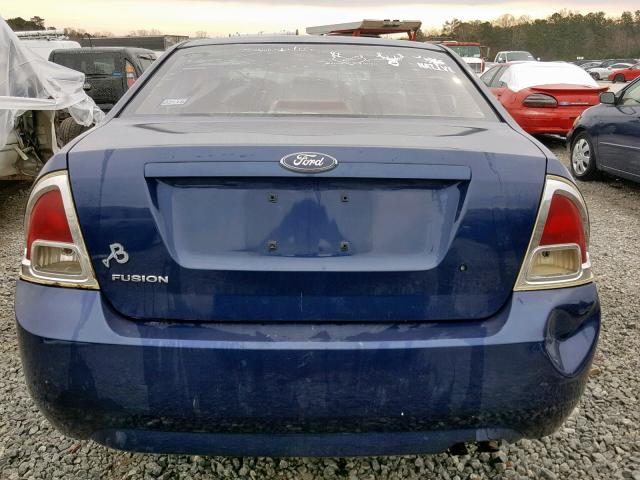 3FAHP06Z17R113167 - 2007 FORD FUSION S BLUE photo 9