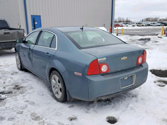 1G1ZG57B294211898 - 2009 CHEVROLET MALIBU LS BLUE photo 3
