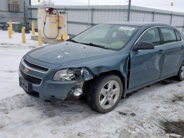 1G1ZG57B294211898 - 2009 CHEVROLET MALIBU LS BLUE photo 9