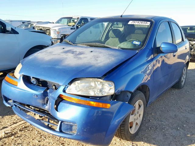 KL1TD52635B495989 - 2005 CHEVROLET AVEO BASE ლურჯი ფოტო 2
