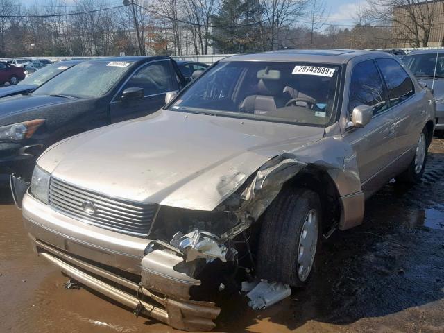 JT8BH22F2T0066440 - 1996 LEXUS LS 400 GOLD photo 2