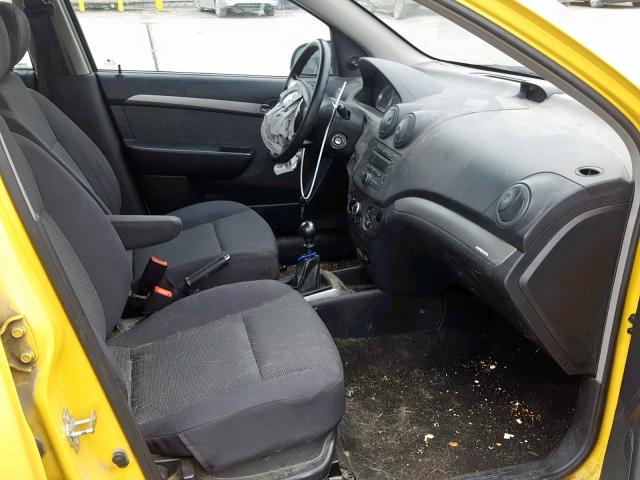 KL1TD56647B168613 - 2007 CHEVROLET AVEO BASE Сары фото 5