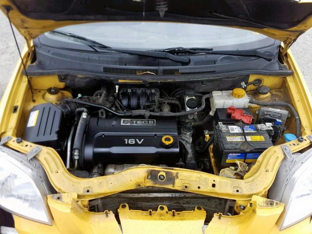 KL1TD56647B168613 - 2007 CHEVROLET AVEO BASE Сары фото 7