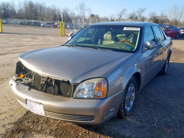 1G6KE57Y11U157388 - 2001 CADILLAC DEVILLE DH GOLD photo 2