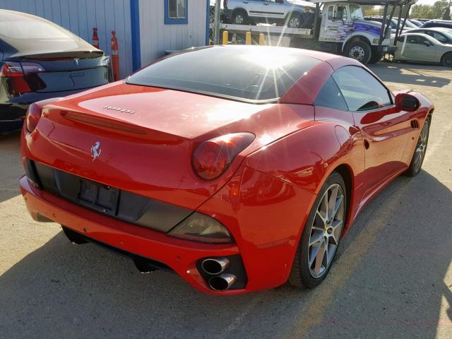 ZFF65LJA2A0172229 - 2010 FERRARI CALIFORNIA RED photo 4