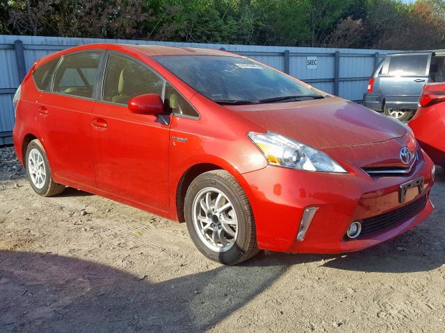 JTDZN3EU1D3268159 - 2013 TOYOTA PRIUS V RED photo 1