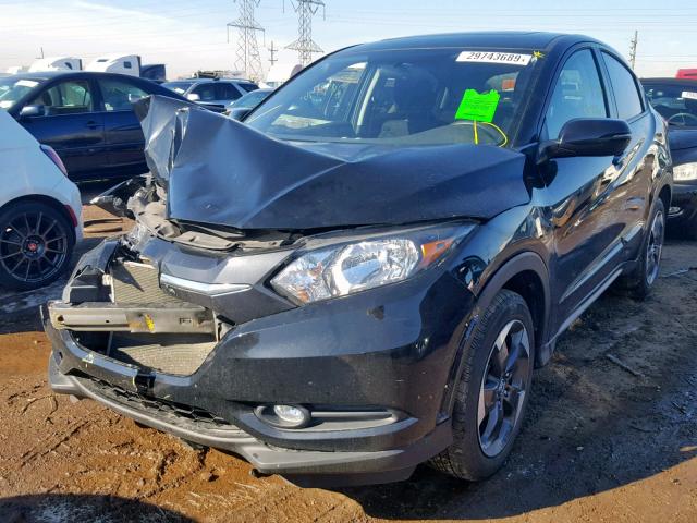 3CZRU6H50JG704012 - 2018 HONDA HR-V EX BLACK photo 2