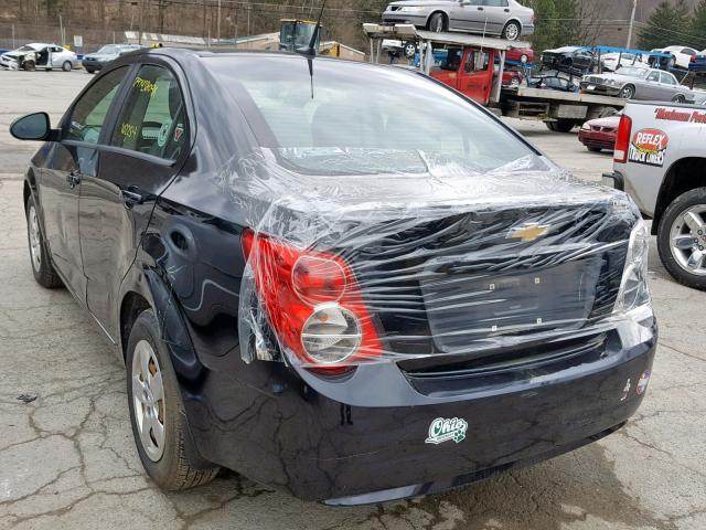 1G1JA5SH2D4209698 - 2013 CHEVROLET SONIC LS 黑色 照片 3