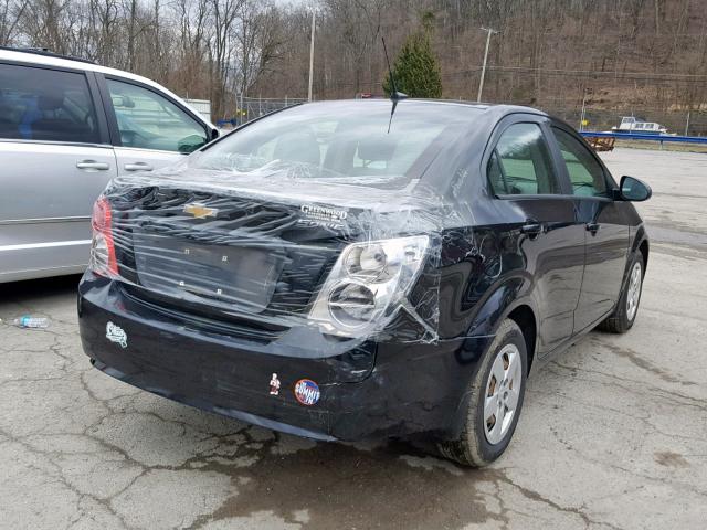 1G1JA5SH2D4209698 - 2013 CHEVROLET SONIC LS 黑色 照片 4