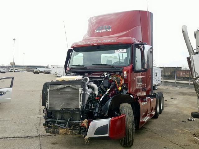 4V4NC9EG1KN204775 - 2019 VOLVO VN VNL MAROON photo 2