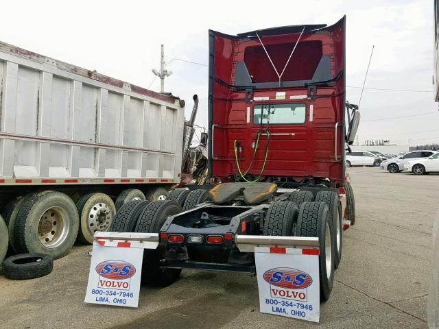 4V4NC9EG1KN204775 - 2019 VOLVO VN VNL MAROON photo 4