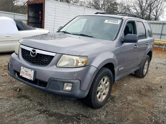 4F2CZ06178KM10152 - 2008 MAZDA TRIBUTE S GRAY photo 2