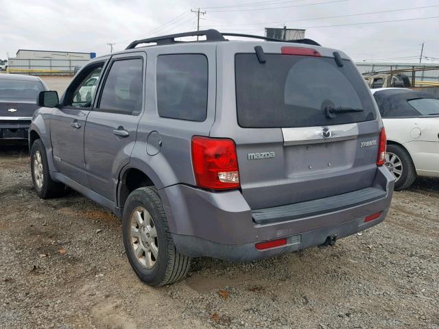 4F2CZ06178KM10152 - 2008 MAZDA TRIBUTE S GRAY photo 3