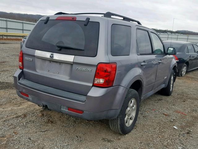 4F2CZ06178KM10152 - 2008 MAZDA TRIBUTE S GRAY photo 4