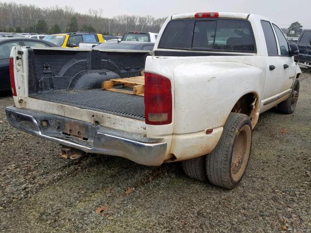 3D7MA48C04G267618 - 2004 DODGE RAM 3500 S WHITE photo 4