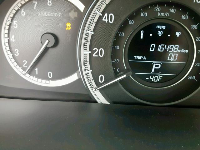 1HGCR2F83HA295873 - 2017 HONDA ACCORD EXL BLUE photo 8