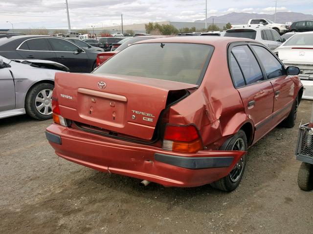 JT2BC52L8V0223357 - 1997 TOYOTA TERCEL CE MAROON photo 4