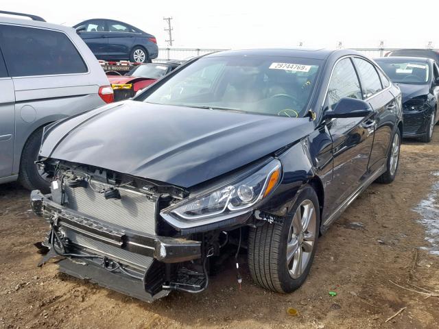 5NPE34AF5JH653631 - 2018 HYUNDAI SONATA SPO BLACK photo 2