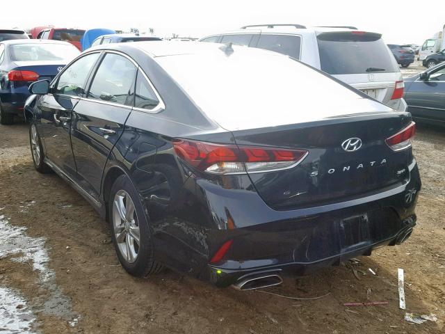 5NPE34AF5JH653631 - 2018 HYUNDAI SONATA SPO BLACK photo 3