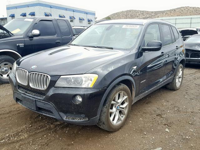 5UXWX7C57BL732826 - 2011 BMW X3 XDRIVE3 BLACK photo 2