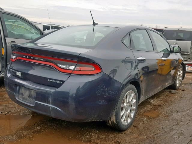 1C3CDFCA9DD326732 - 2013 DODGE DART LIMIT GRAY photo 4