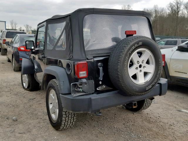 1C4AJWAG1CL260555 - 2012 JEEP WRANGLER S შავი ფოტო 3