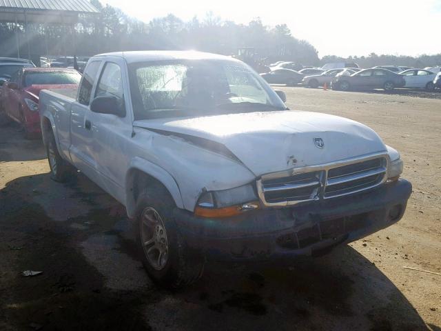 1D7GL12K24S621072 - 2004 DODGE DAKOTA SXT WHITE photo 1