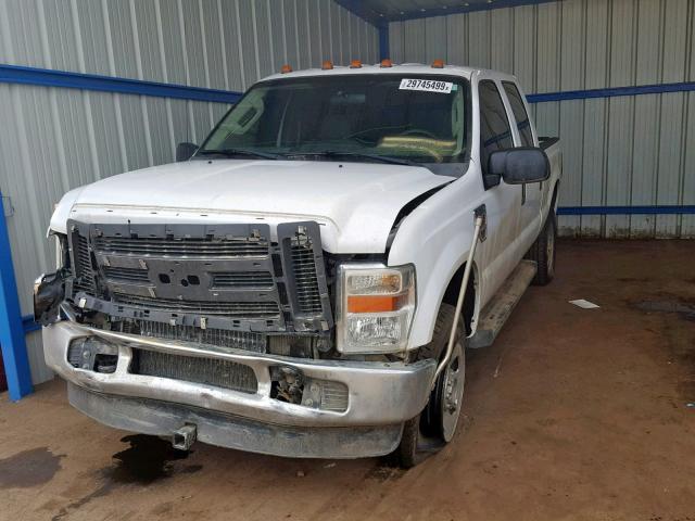 1FTWW31R18ED82271 - 2008 FORD F350 SRW S WHITE photo 2