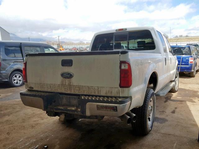 1FTWW31R18ED82271 - 2008 FORD F350 SRW S WHITE photo 4