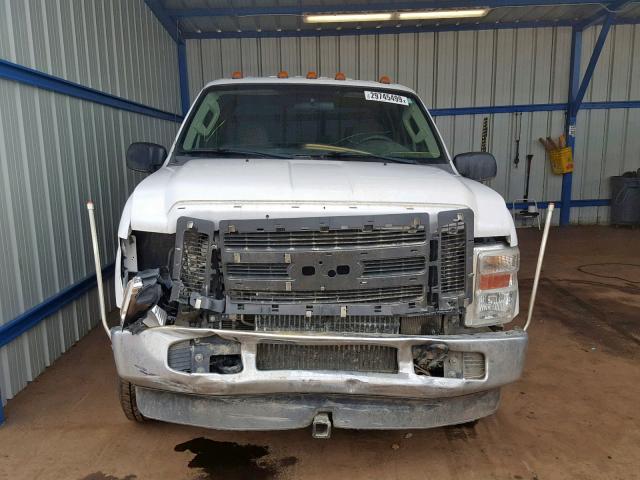 1FTWW31R18ED82271 - 2008 FORD F350 SRW S WHITE photo 9