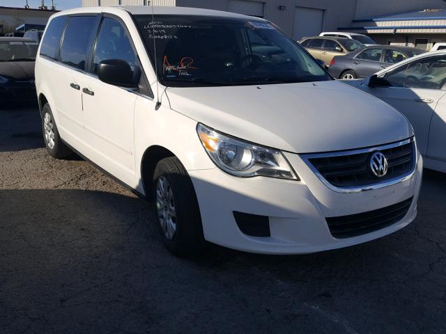 2V4RW4D12AR406858 - 2010 VOLKSWAGEN ROUTAN S WHITE photo 1