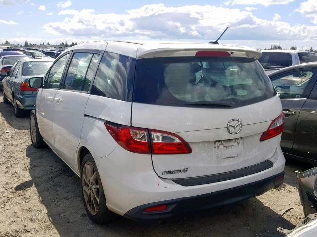 JM1CW2DL6C0107246 - 2012 MAZDA 5 WHITE photo 3