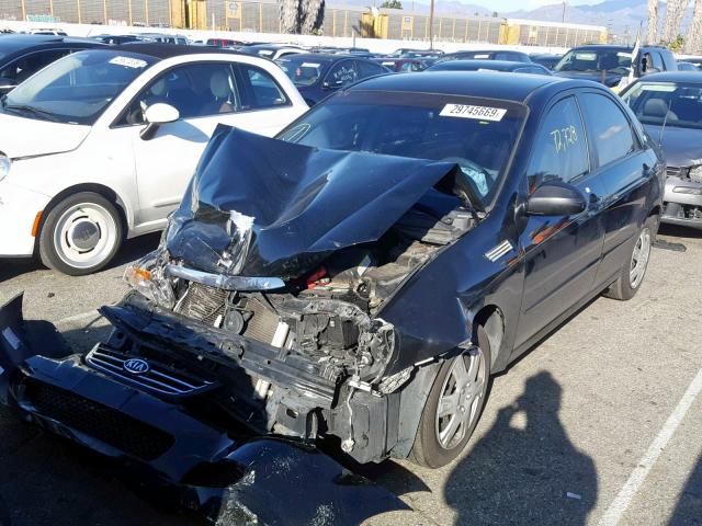 KNAFE121375399522 - 2007 KIA SPECTRA EX BLACK photo 2