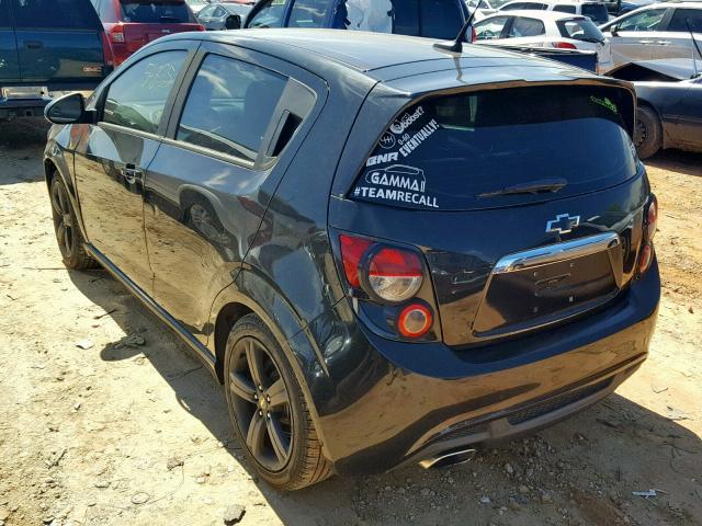 1G1JH6SB7D4170796 - 2013 CHEVROLET SONIC RS BLACK photo 3