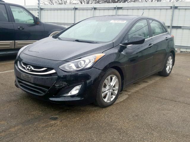 KMHD35LH5EU173340 - 2014 HYUNDAI ELANTRA GT BLACK photo 2