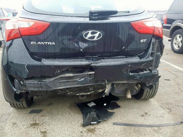 KMHD35LH5EU173340 - 2014 HYUNDAI ELANTRA GT BLACK photo 9