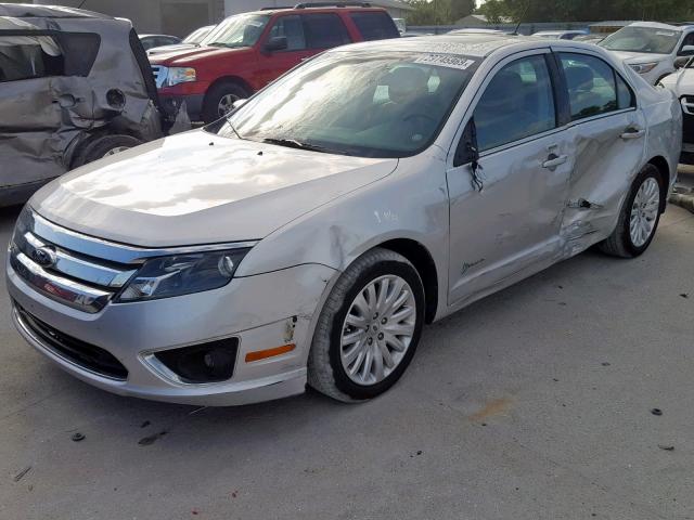 3FADP0L3XCR299185 - 2012 FORD FUSION HYB SILVER photo 2