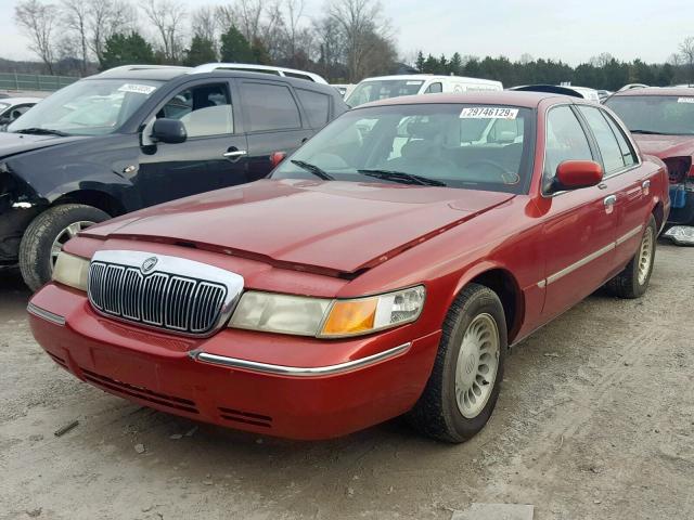 2MEFM75WX1X628105 - 2001 MERCURY GRAND MARQ RED photo 2