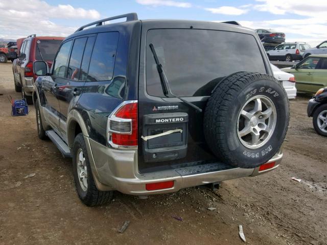 JA4MW51R61J014940 - 2001 MITSUBISHI MONTERO LI BLACK photo 3