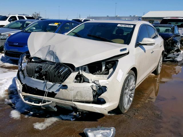 1G4GF5G36EF174116 - 2014 BUICK LACROSSE T WHITE photo 2