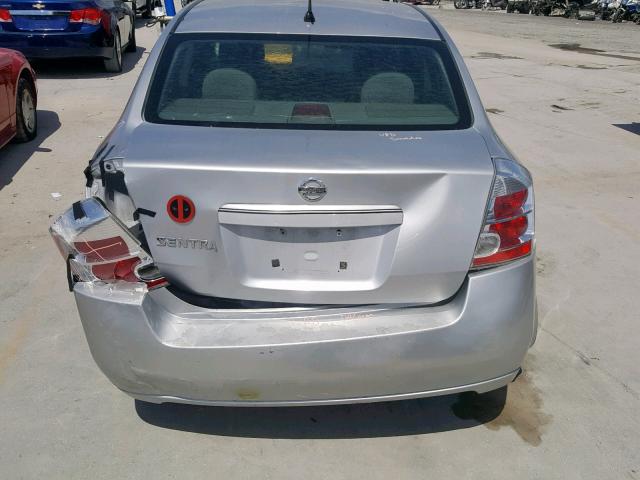 3N1AB61E68L764710 - 2008 NISSAN SENTRA 2.0 SILVER photo 9