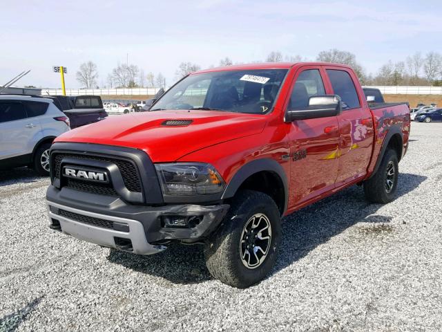 1C6RR7YT4GS178584 - 2016 RAM 1500 REBEL წითელი ფოტო 2