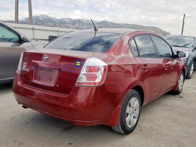 3N1AB61E68L615763 - 2008 NISSAN SENTRA 2.0 RED photo 4