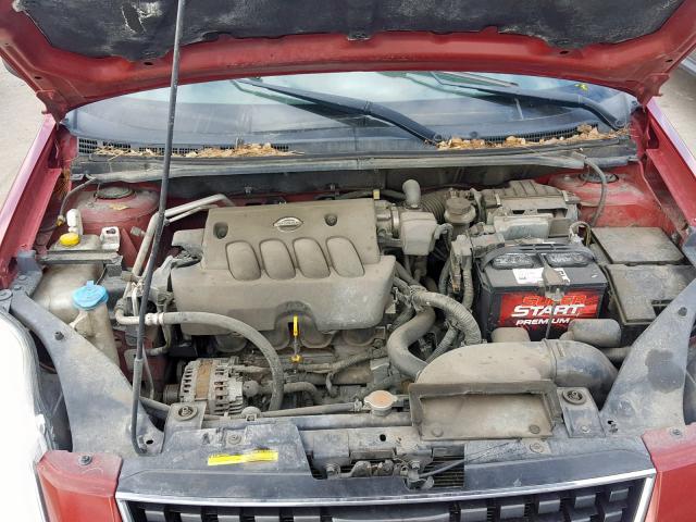 3N1AB61E68L615763 - 2008 NISSAN SENTRA 2.0 RED photo 7