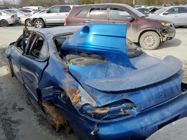1G2WP52K7XF222998 - 1999 PONTIAC GRAND PRIX TEAL photo 3
