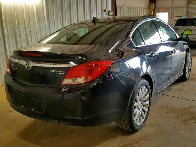 W04GN5EC4B1132069 - 2011 BUICK REGAL CXL BLACK photo 4