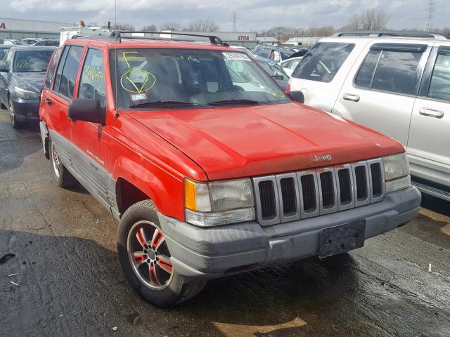 1J4GZ58S9VC674607 - 1997 JEEP GRAND CHER RED photo 1